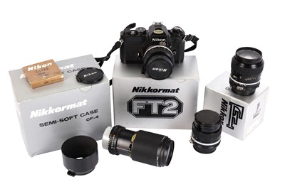 Lot 426 - A Nikon FE SLR Camera Outfit