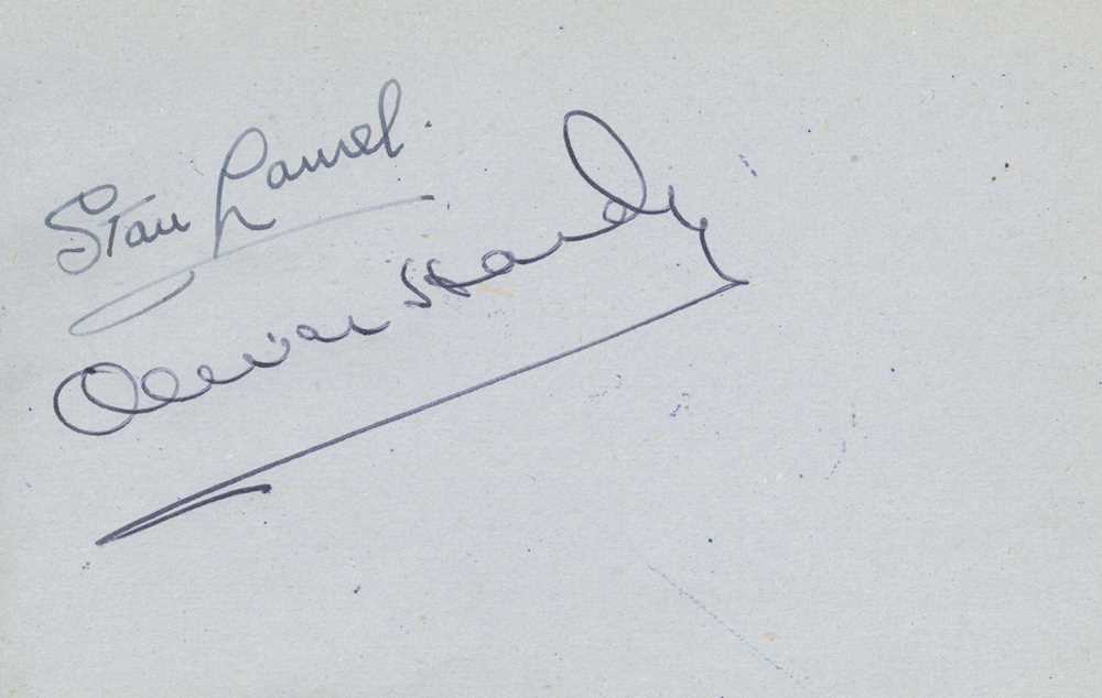 Lot 115 - Autograph Album.- Incl. Laurel & Hardy