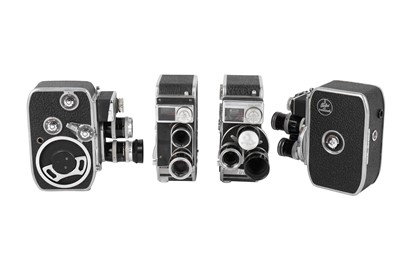 Lot 625 - A Group of 4 Bolex Paillard 8mm Cine Cameras