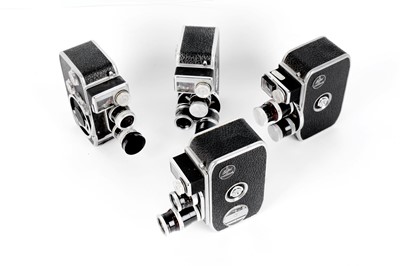 Lot 625 - A Group of 4 Bolex Paillard 8mm Cine Cameras