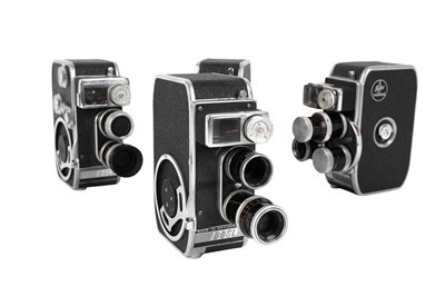 Lot 625 - A Group of 4 Bolex Paillard 8mm Cine Cameras