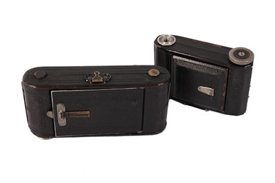 Lot 521 - A Pair of Early and Unusual Zeiss Ikon 127 Folding Film Cameras