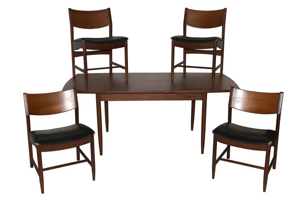 Lot 714 - A 1960s teak extending dining table