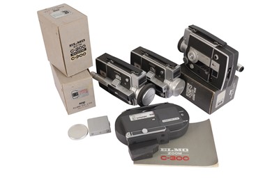Lot 626 - A Group of Ilford Elmo Super 8mm Cine Cameras