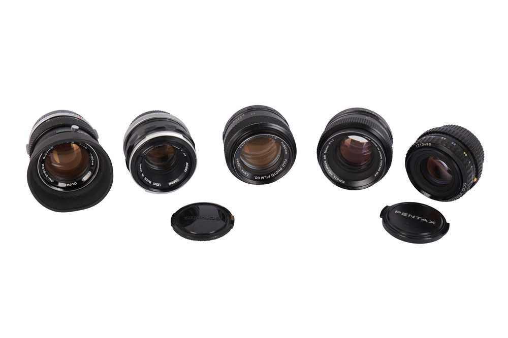 Lot 474 - A Selection of Fast 50mm Lenses