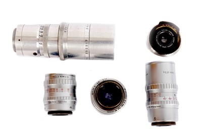 Lot 661 - A Group of C- Mount Cine Lenses by Dallmeyer & Taylor Hobson