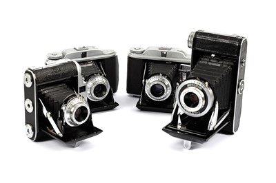 Lot 636 - A Selection of Four British Folding Cameras