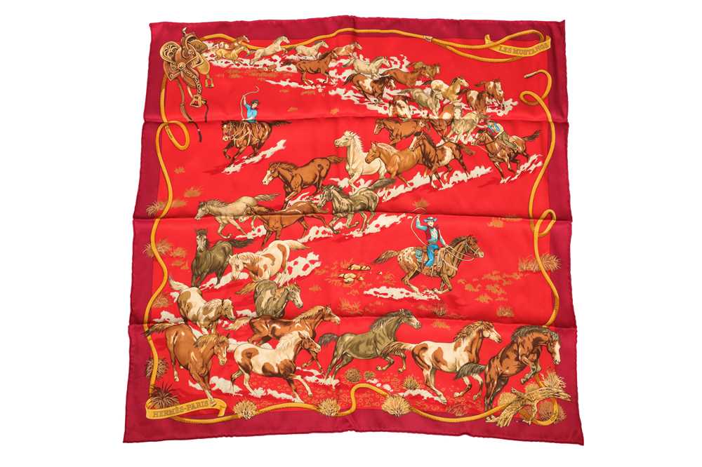 Lot 1218 - Hermes 'Les Mustangs' Silk Scarf