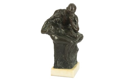 Lot 415 - Manner of Auguste Rodin, an early 20th century patinated bronze impressionist sculpture