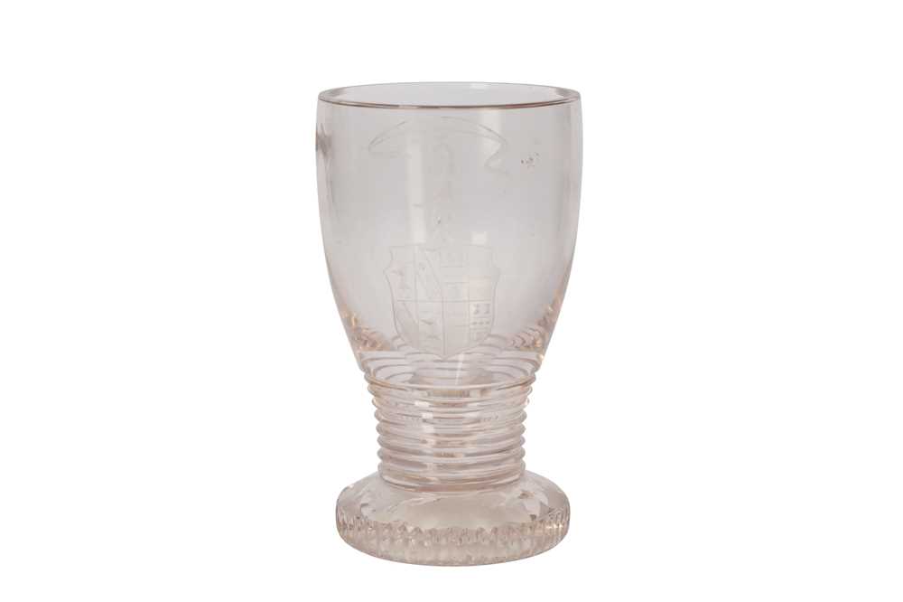 Lot 121 - An early 19th century glass goblet