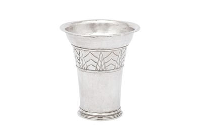 Lot 216 - A mid-20th century Indonesian unmarked silver beaker, circa 1950