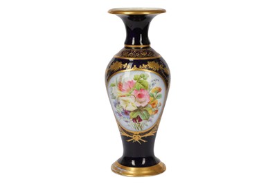 Lot 74 - A 20th century Continental porcelain Sevres style baluster vase