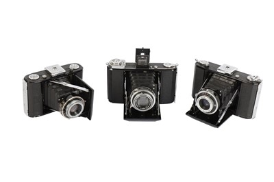 Lot 621 - Three Pre-War Zeiss Ikon 120 Rollfilm Folding Cameras