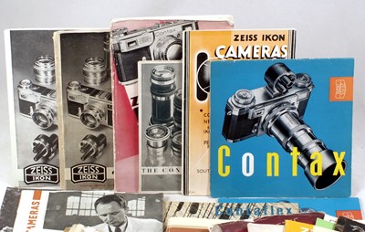 Lot 762 - A Good Group of Zeiss Ikon & Contax Brochures & Instruction Books etc.