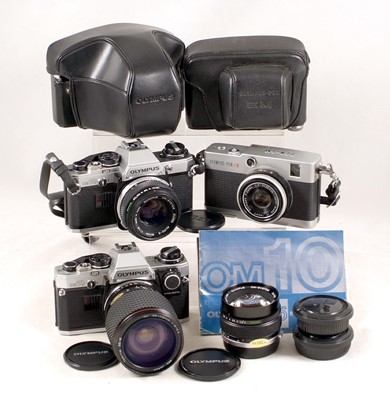 Lot 678 - Olympus OM Items inc Zuiko 35mm f2 Lens.