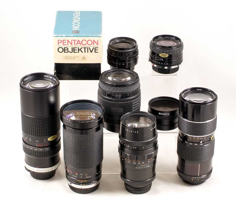 Lot 672 - End Lot of Lenses, Various Fittings