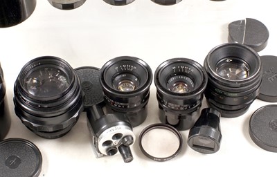 Lot 660 - A Good Selection of Soviet Prime Lenses.