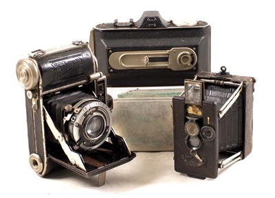 Lot 645 - Houghton-Butcher Carbine & Other Small Folding Cameras.