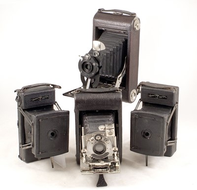 Lot 648 - Two Folding Thornton Pickard Roll Film Cameras & Others.