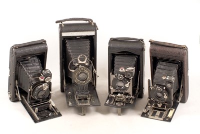 Lot 639 - An Uncommon Ensign with T.T.& H Cooke-Luxor Lens & Other Folding Cameras.