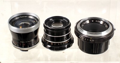 Lot 670 - Agfa Color Telinear 130mm, Color Ambion 3.5cm & Other Lenses