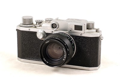 Lot 491 - Canon Rangefinder Camera, Model III with Jupiter Lens