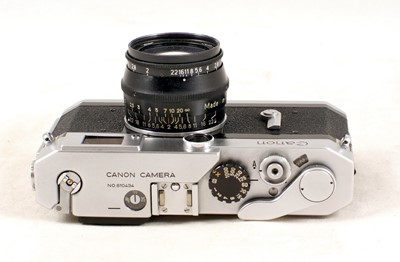 Lot 493 - Canon VI-L, Lever Wind Rangefinder Camera, with Jupiter Lens