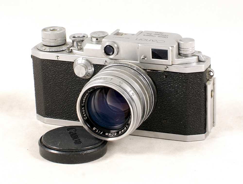 Lot 489 - Canon Model IVF Rangefinder Camera, with 50m f1.8 Lens