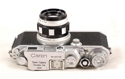 Lot 487 - Canon IIF Rangefinder Camera with 50mm Lens