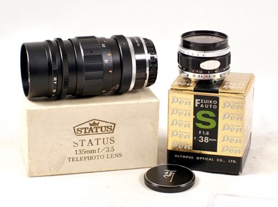 Lot 542 - An Olympus Pen FT Half Frame Outfit