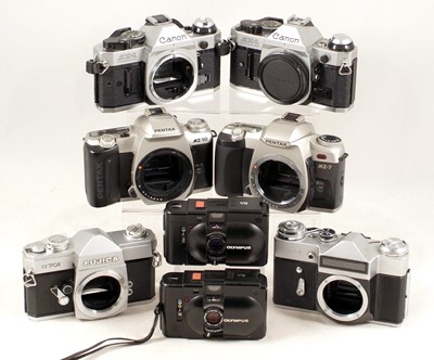 Lot 502 - Olympus XA Compacts & Others for SPARES or REPAIRS