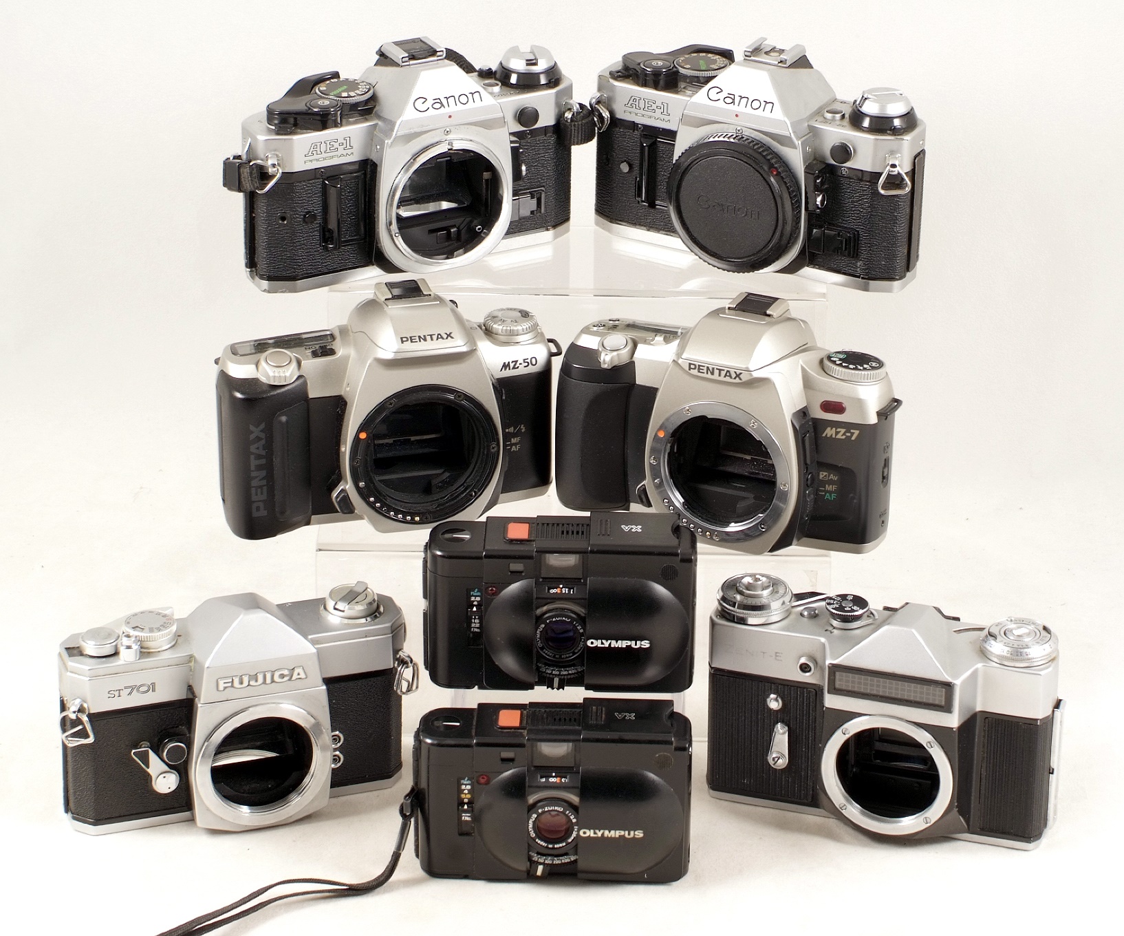 Lot 12 Olympus XA Compacts & Others for SPARES or