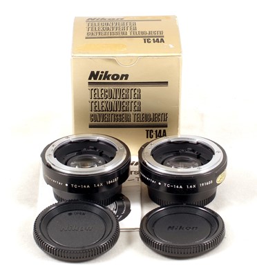 Lot 461 - Two Nikon TC-14A 1.4x Teleconvertors