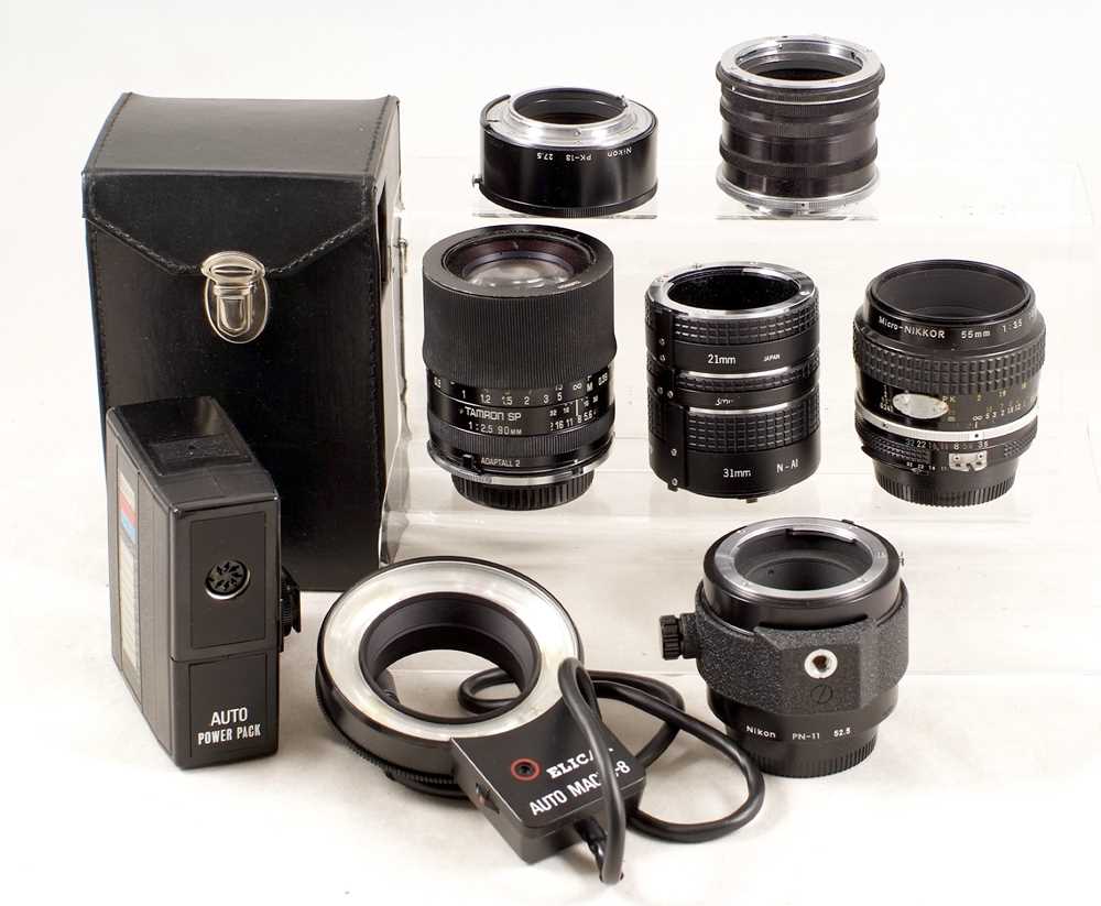Lot 444 - Group of Nikon Macro Equipment
