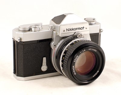 Lot 599 - Nikkormat FTN with Nikkor 50mm f1.4 Lens.