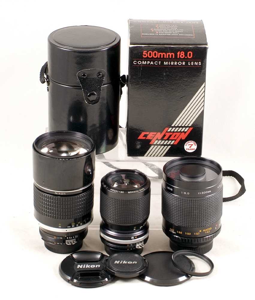 Lot 445 - Nikkor 180mm f2.8 Ai-s & Other Lenses