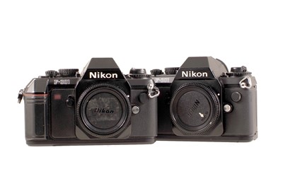 Lot 428 - A Pair of Nikon F-301 Camera Bodies, plus Flash Equipment