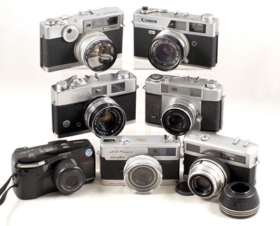 Lot 497 - Group of 35mm Coupled Rangefinder & Other Cameras.