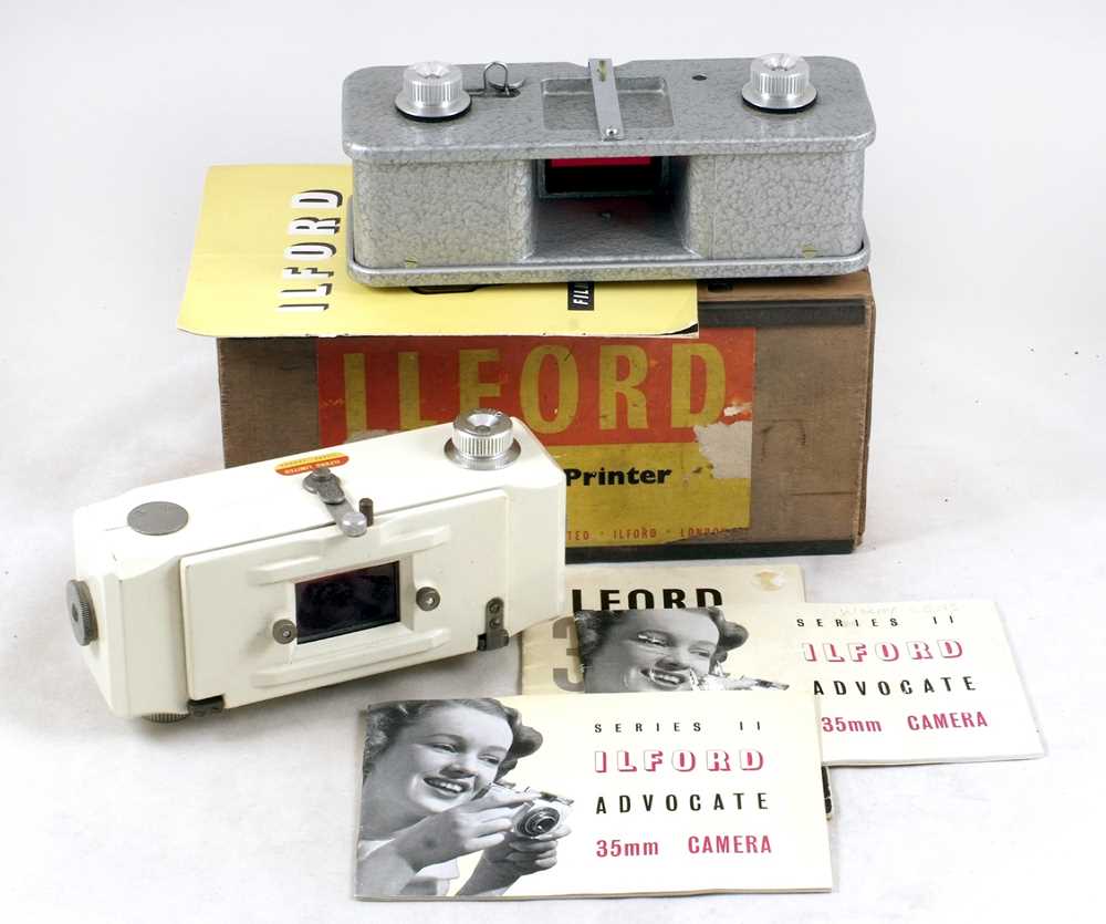 Lot 552 - Ilford Advocate Manuals & Film Strip Printers.