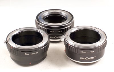 Lot 430 - A Selection of Nex & Other Lens Mount Adapters.