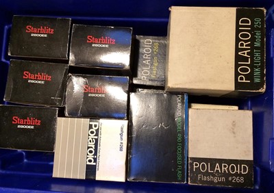 Lot 609 - Group of Polaroid Flash Units, inc New, Old Stock.