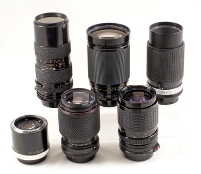 Lot 507 - Vivitar& Other Canon FD Fit Zoom Lenses.
