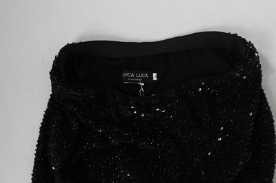 Lot 677 - Luca Luca Black Embellished Trouser - Size 42