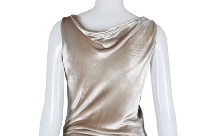 Lot 627 - Marc Jacobs Silver Velvet Dress - Size 10