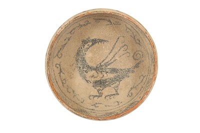 Lot 325 - AN ISLAMIC PAINTED TERRACOTTA BOWL,  IN THE 8TH/9TH CENTURY STYLE