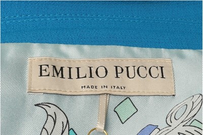 Lot 607 - Emilio Pucci Cerulean Blue Trouser Suit