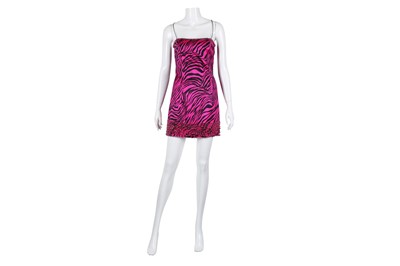 Lot 605 - Luca Luca Pink Silk Mini Dress - Size 40
