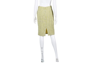 Lot 640 - Luca Luca Lime Green Boucle Skirt Suit - Size 42