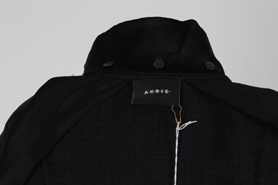 Lot 633 - Akris Charcoal Grey Wool Skirt Suit - Size 10