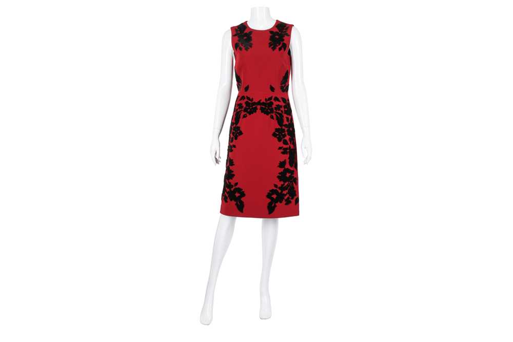 Lot 618 - Dolce & Gabbana Red Sleeveless Dress